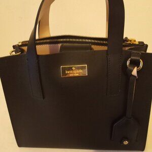 Kate Spade New York Madison Medium Brown Leather Satchel Shoulder Bag Tote